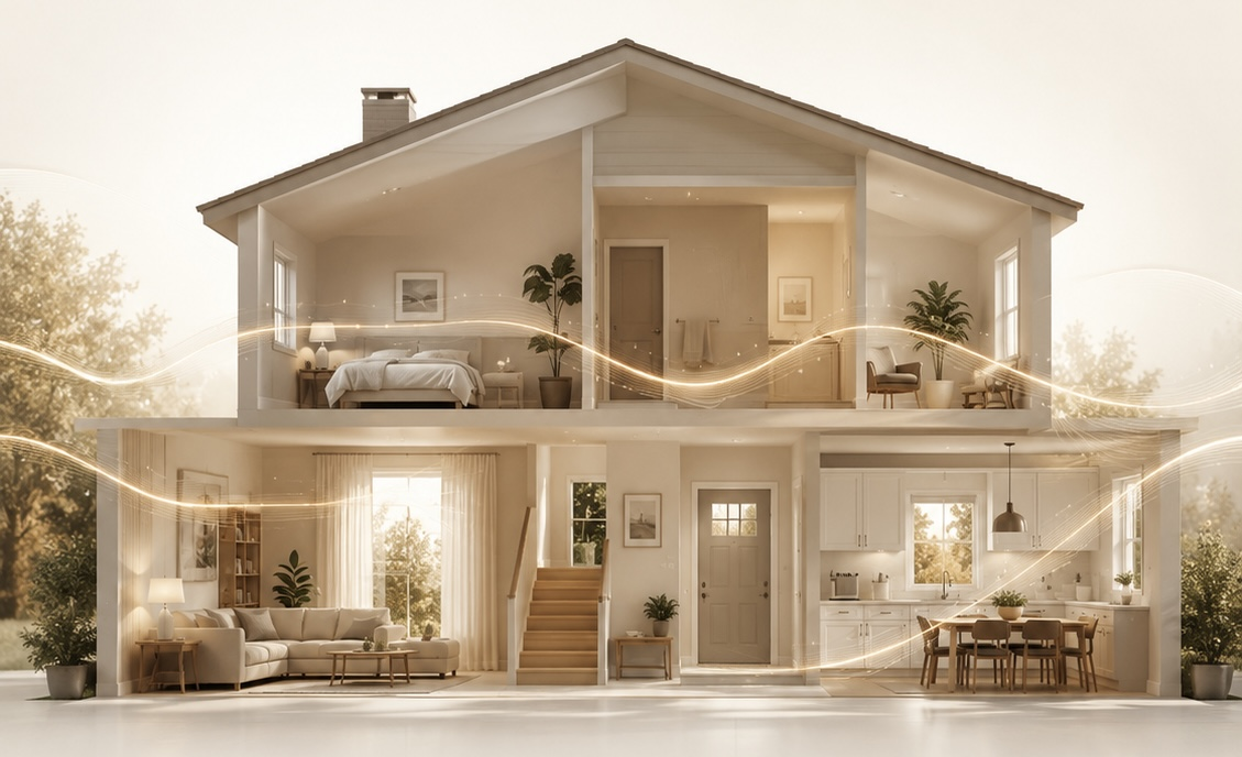 Modern estate home exterior